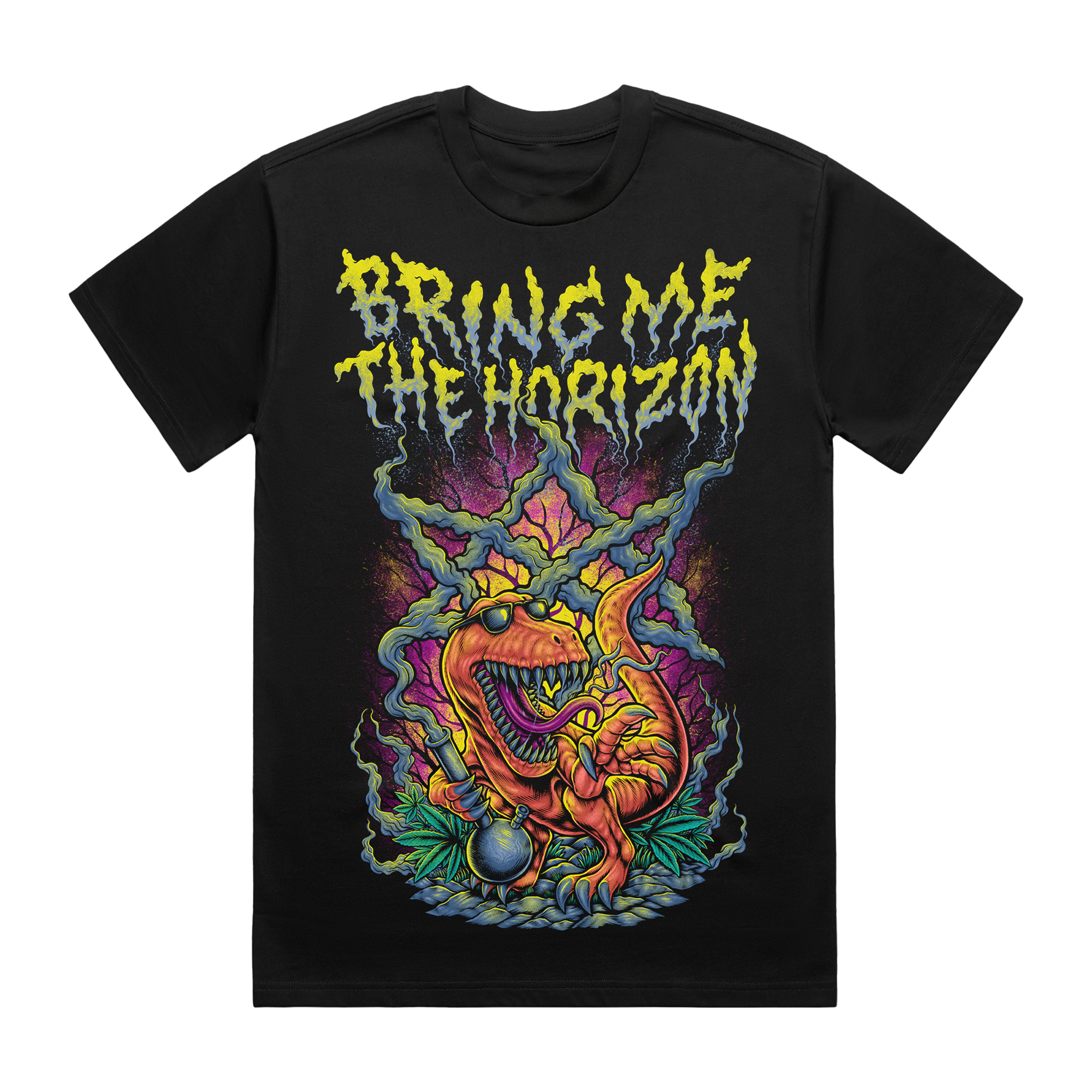 Smoking Dinosaur Black T-Shirt | Official Store | Bring Me Smoking Dinosaur Black T-Shirt | Official Store | Bring Me