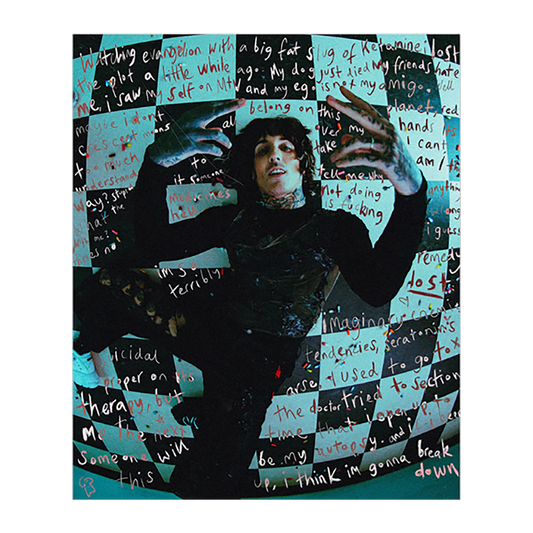 BMTH LosT Poster featuring an image of Oli Sykes