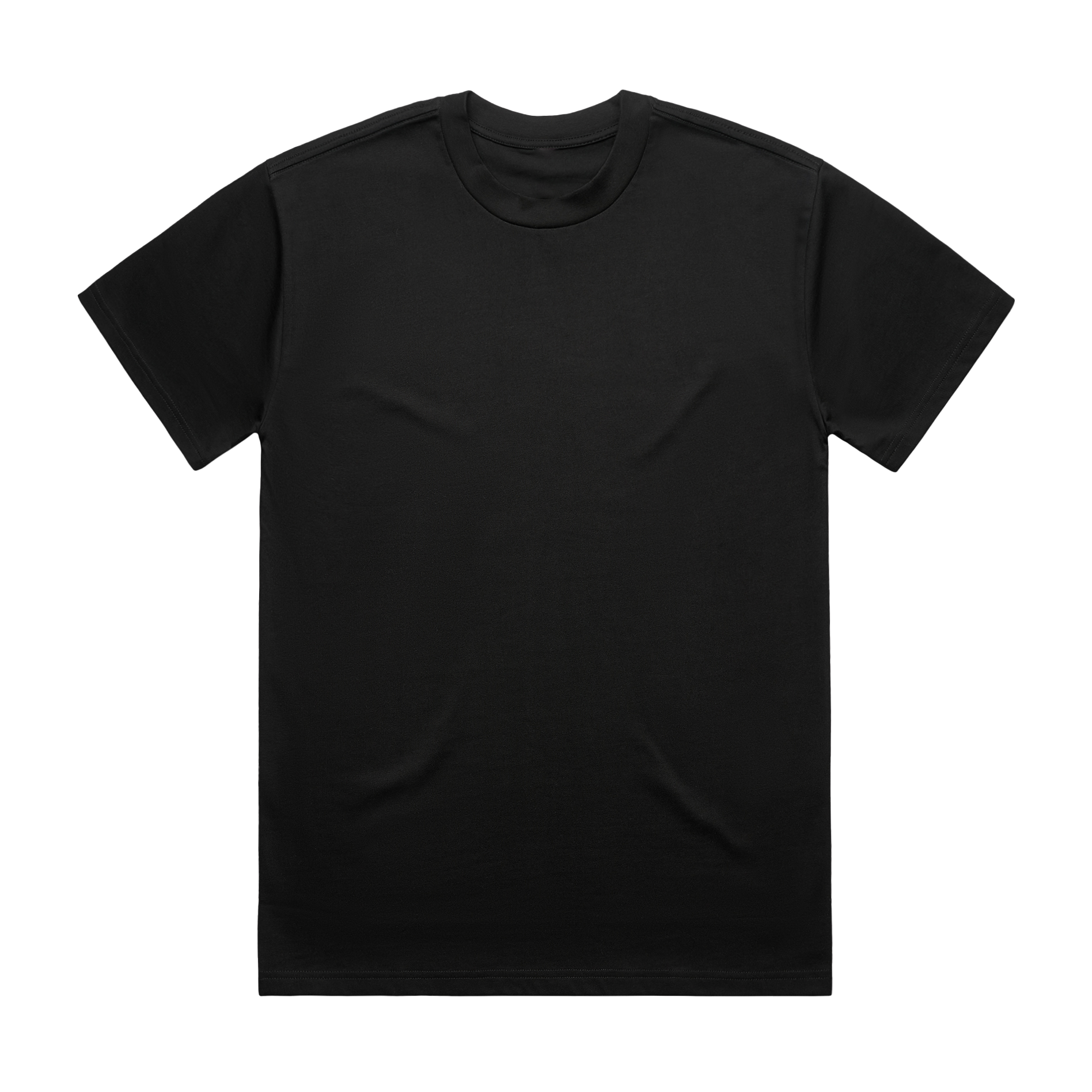 Black unisex short-sleeve regular fit T-Shirt with red Bring Me the Horizon logo print across the back