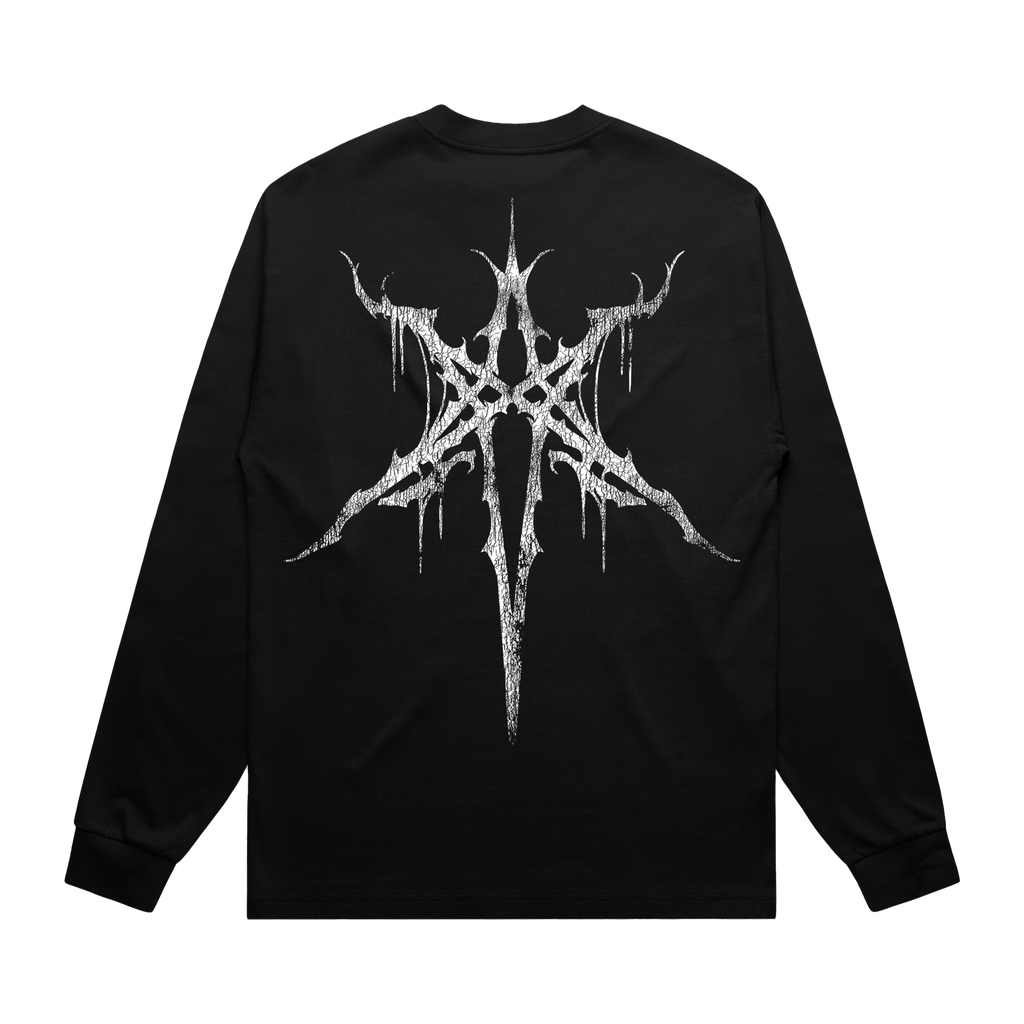 Metal Logo Black Longsleeve T-Shirt | Official Store – Bring Me