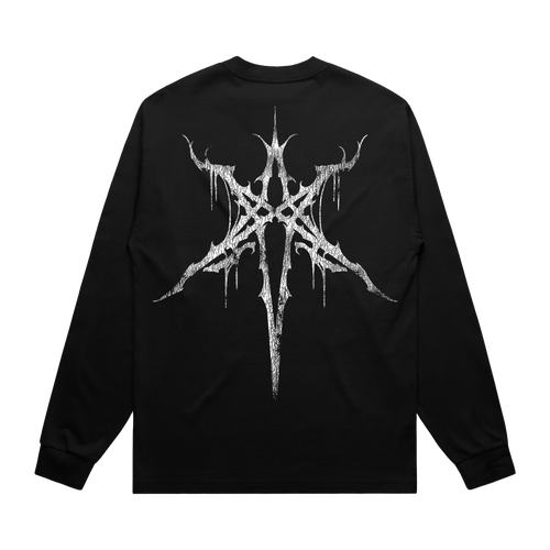 Metal Logo Black Longsleeve T-Shirt | Official Store – Bring Me