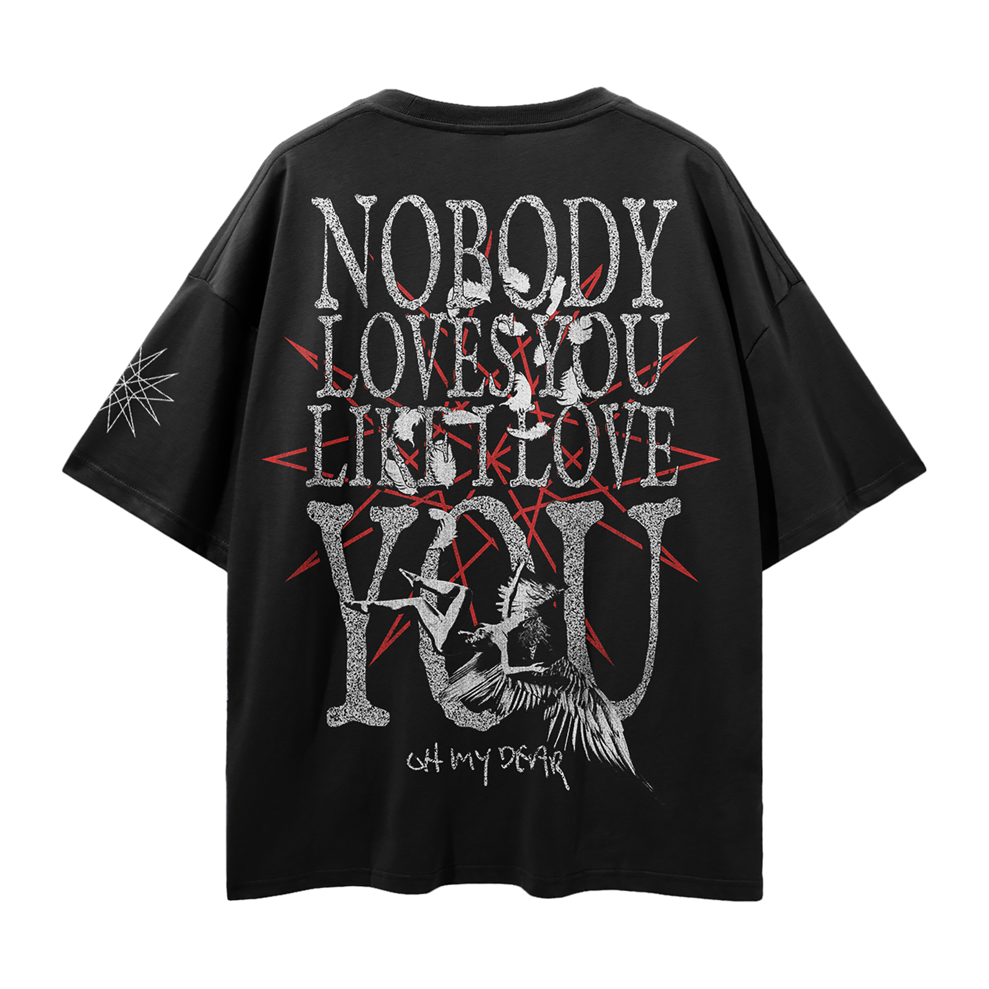 POST HUMAN NeX GEn Nobody Loves You Black Tee