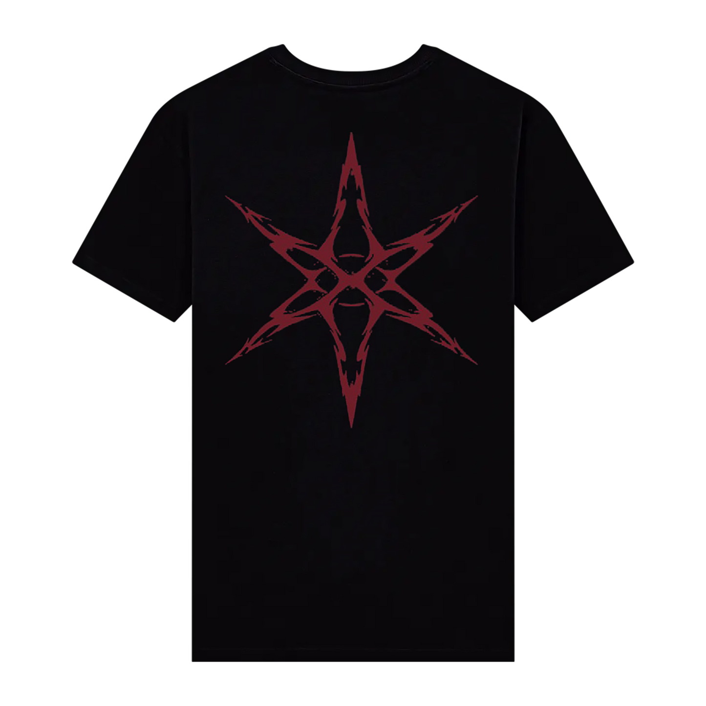Red Hex Graphic | Black T-Shirt