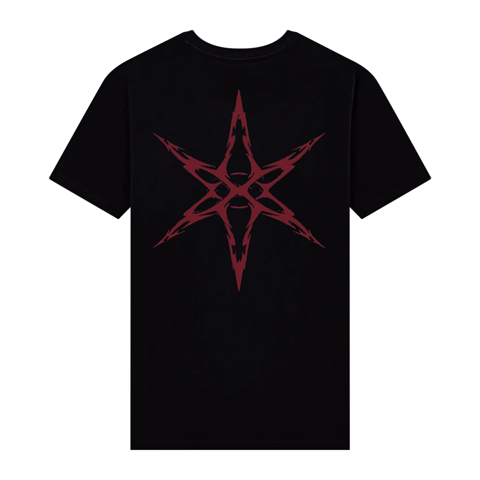 Red Hex Graphic | Black T-Shirt