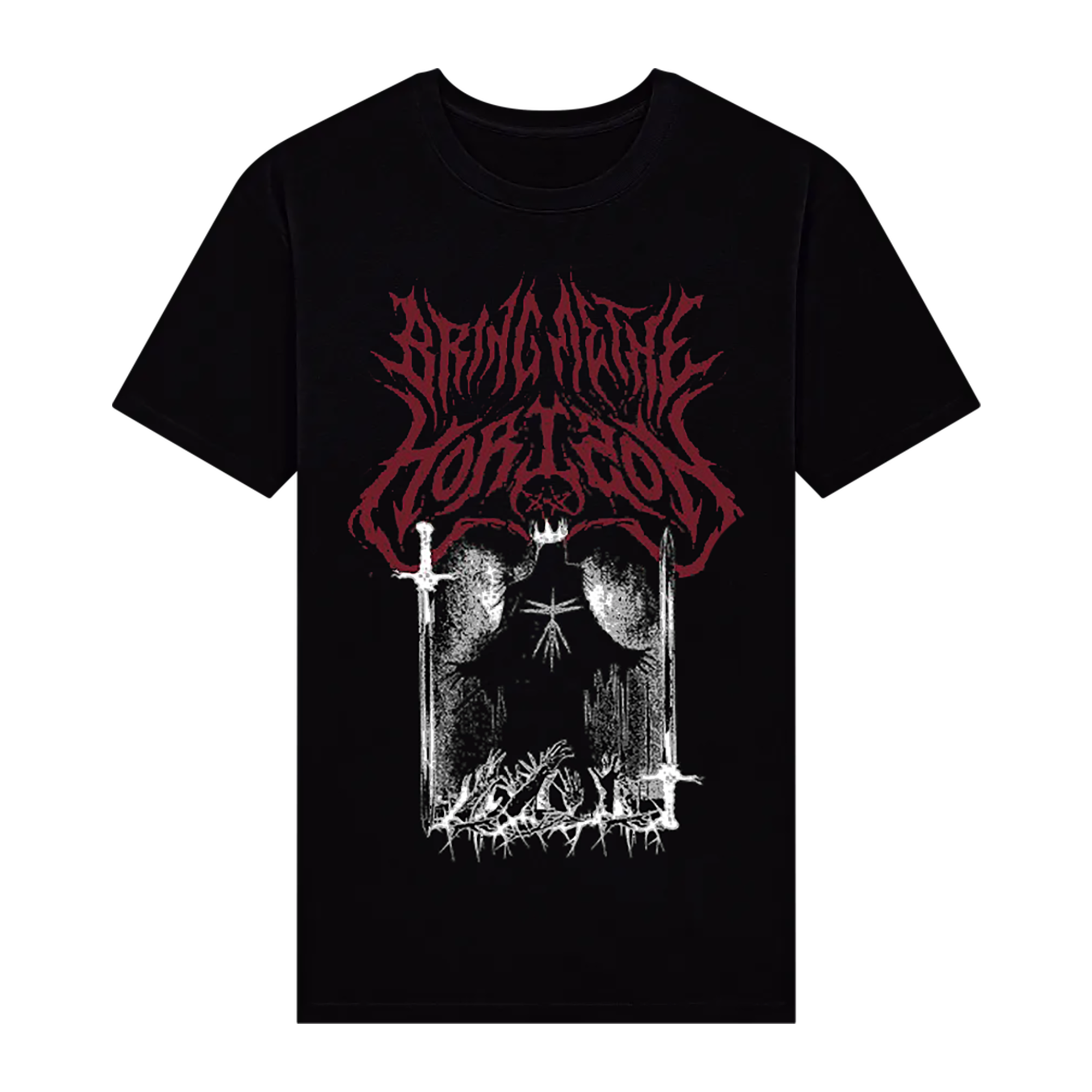 Red Hex Graphic | Black T-Shirt