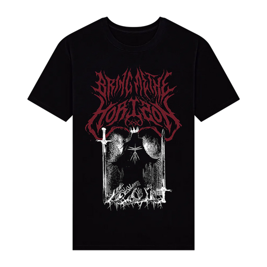 Red Hex Graphic | Black T-Shirt