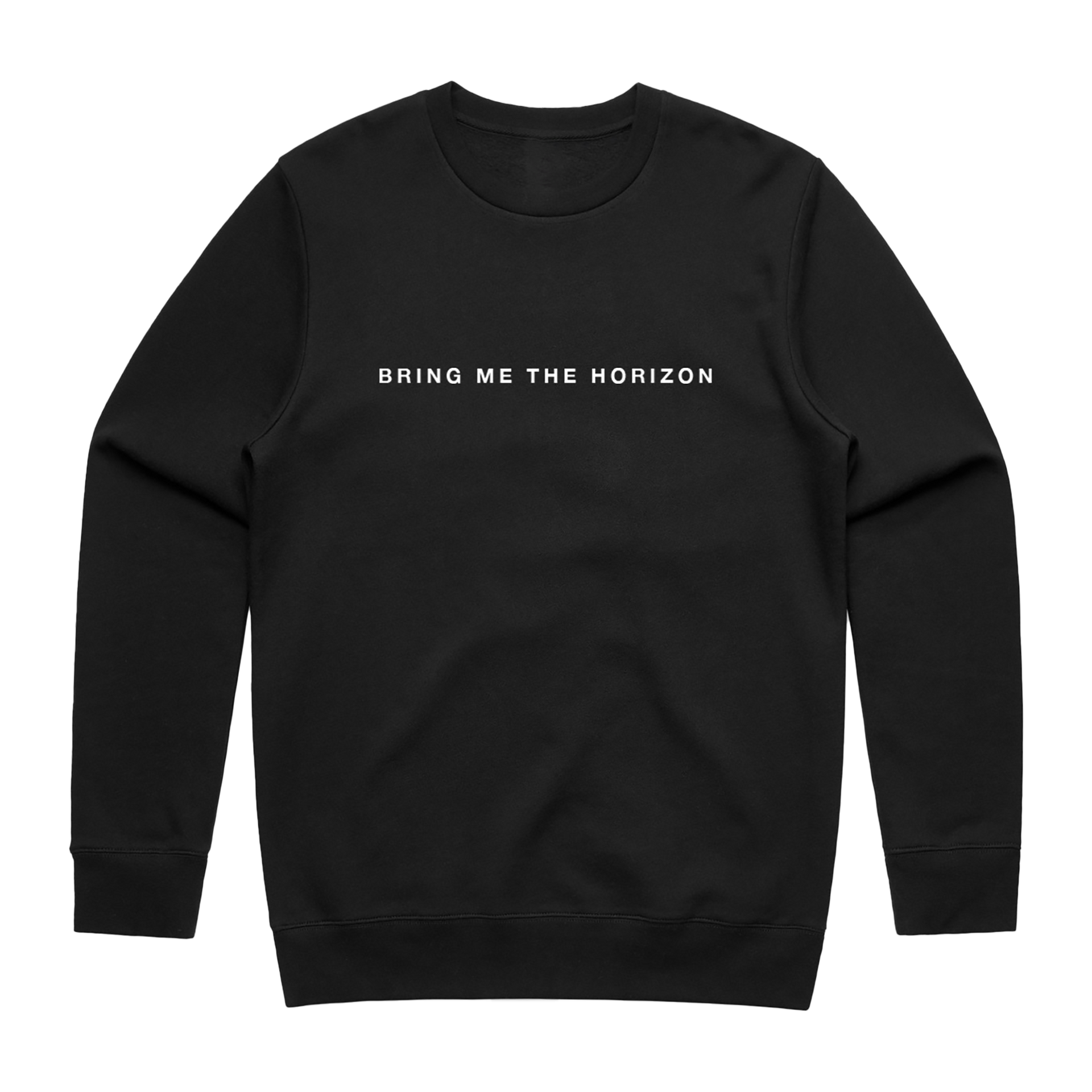 BRING ME THE HORIZON 長袖カットソー BMTH Chrome Logo Black Crewneck Pullover | Official Store – Bring Me