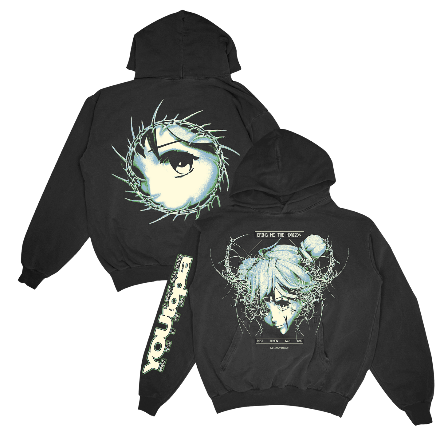 BMTH NEX GEN パーカー　M POST HUMAN: NeX GEn YOUtopia | Black Pullover Hoodie | Bring