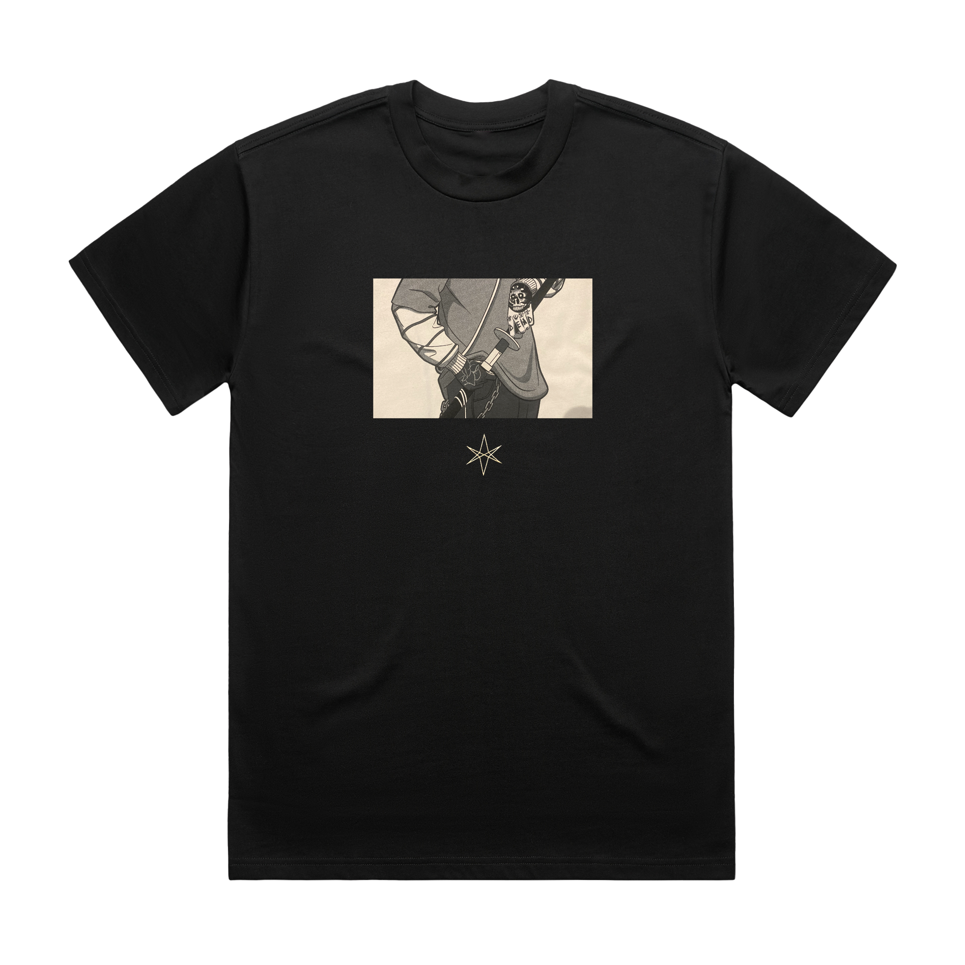 Angel Of Blade | Black T-Shirt