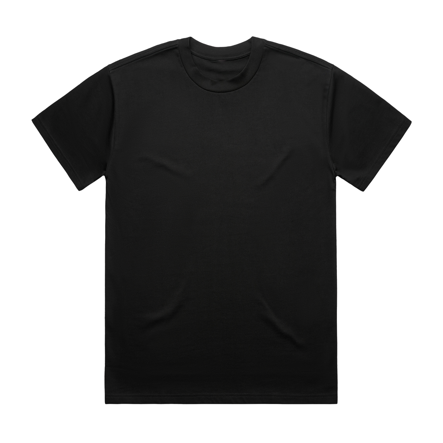 Black unisex short-sleeve regular fit T-Shirt with red Bring Me the Horizon logo print across the back