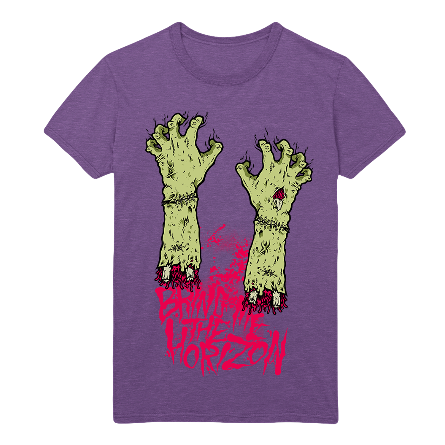 Zombie Hands Purple T-Shirt