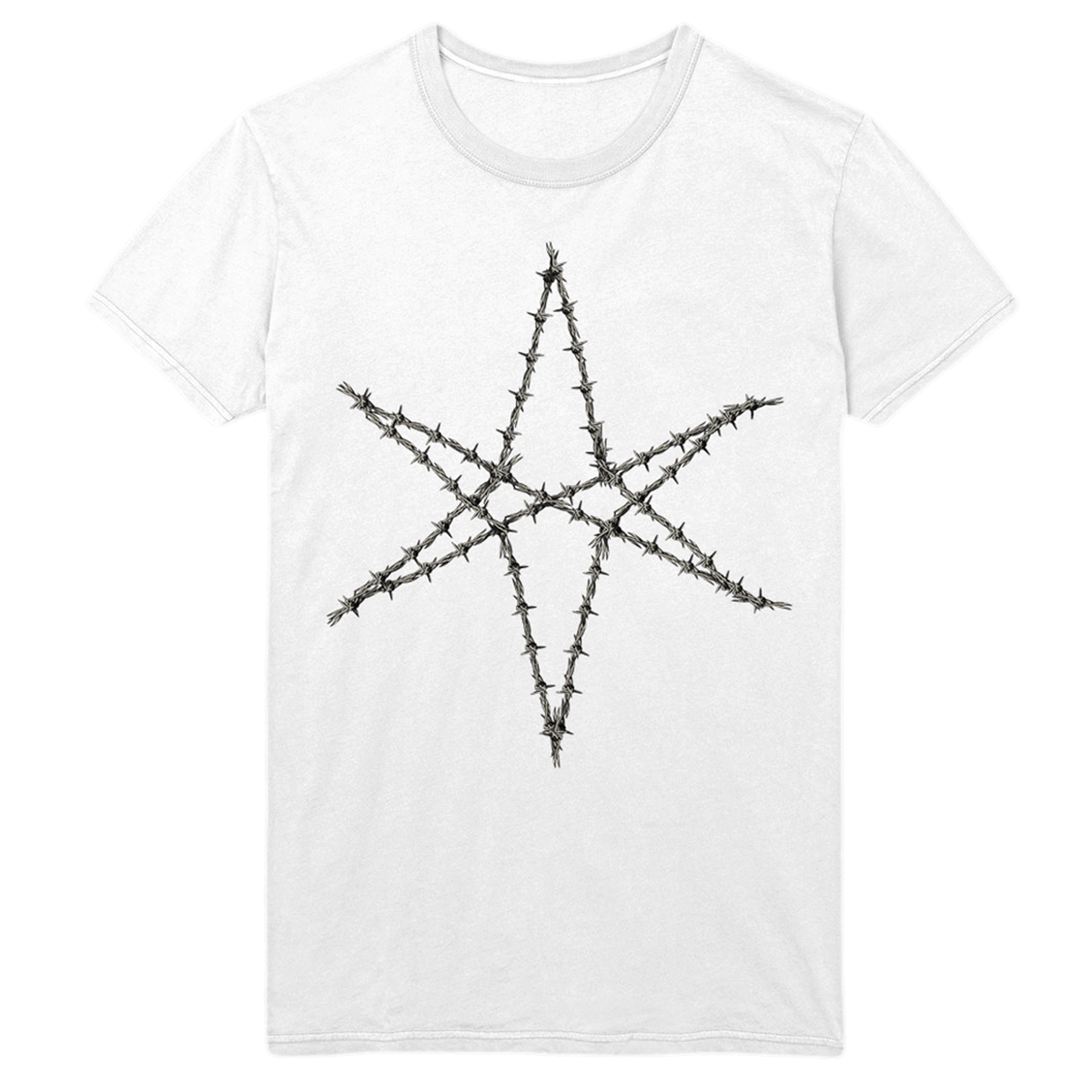 Barbed Wired White T-Shirt