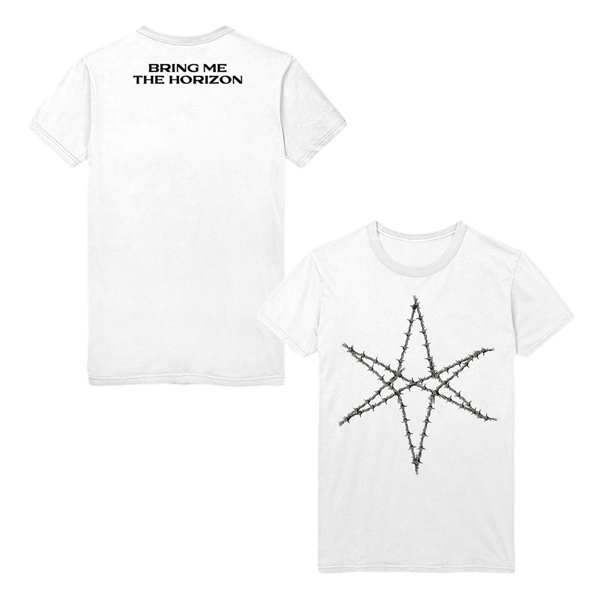 Barbed Wired White T-Shirt